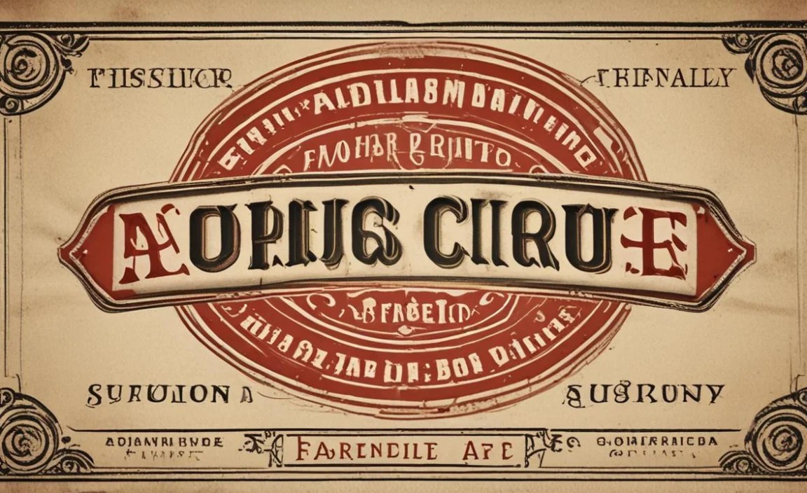 Addison Circus Font Character Map: