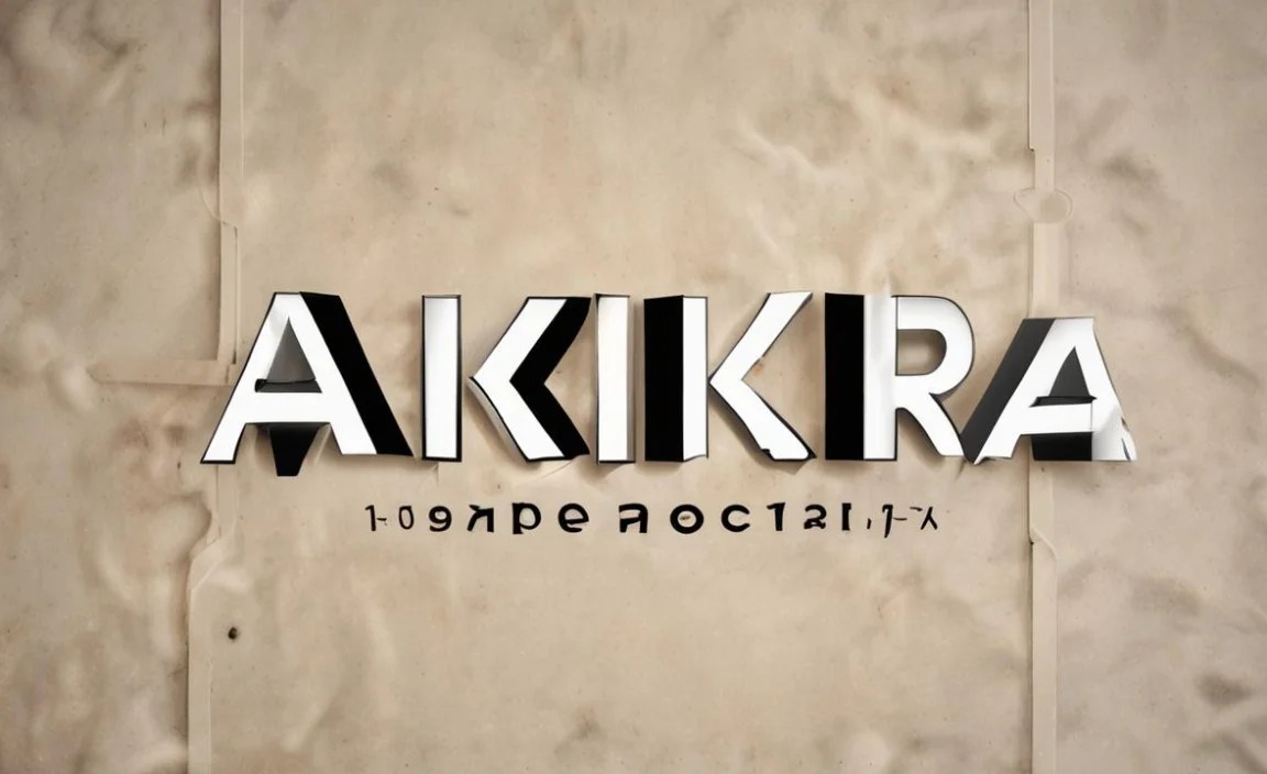Akira Font Character Map: