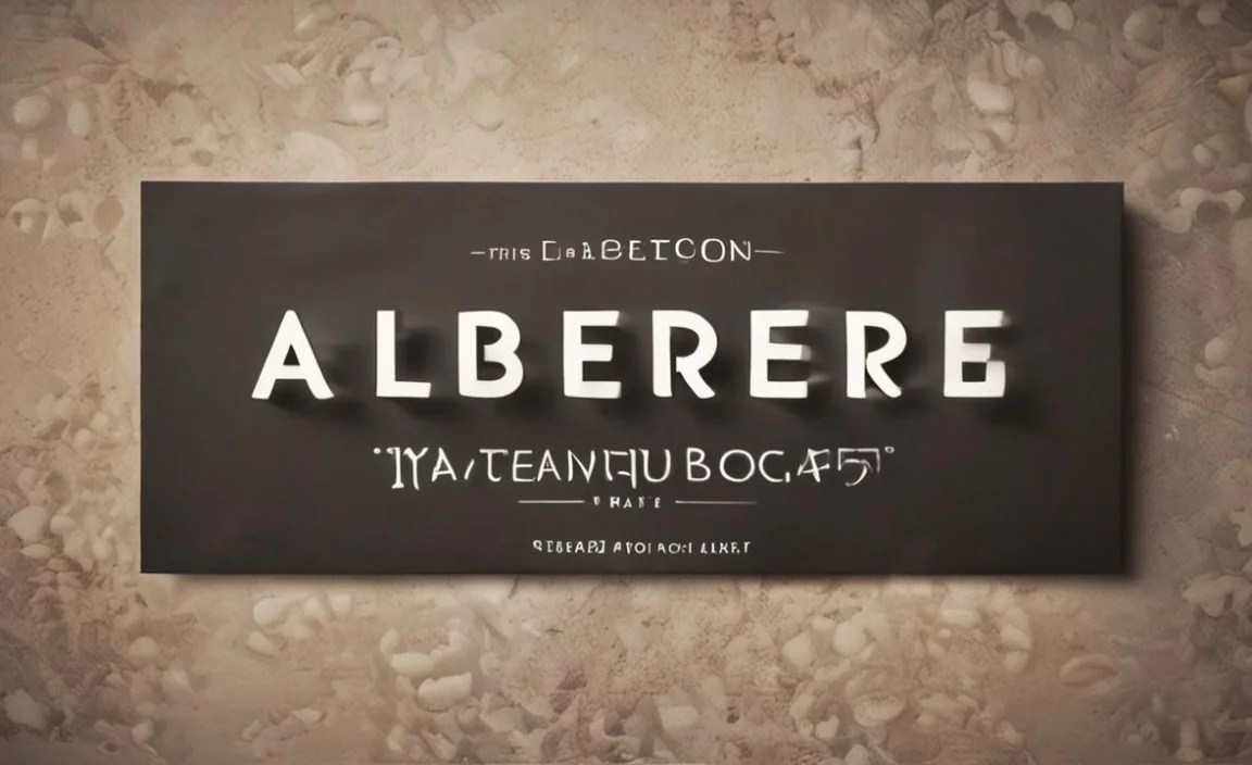 Albertus MT Font Character Map: