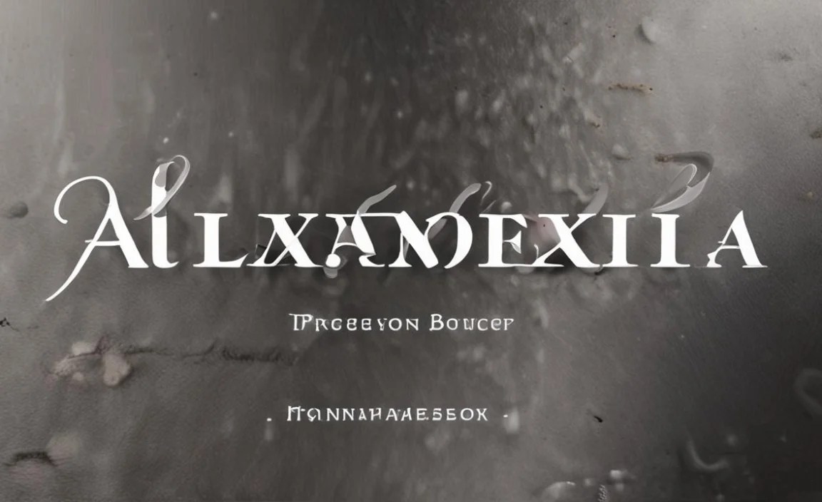 Alexandria Script Layered Font Info Table: