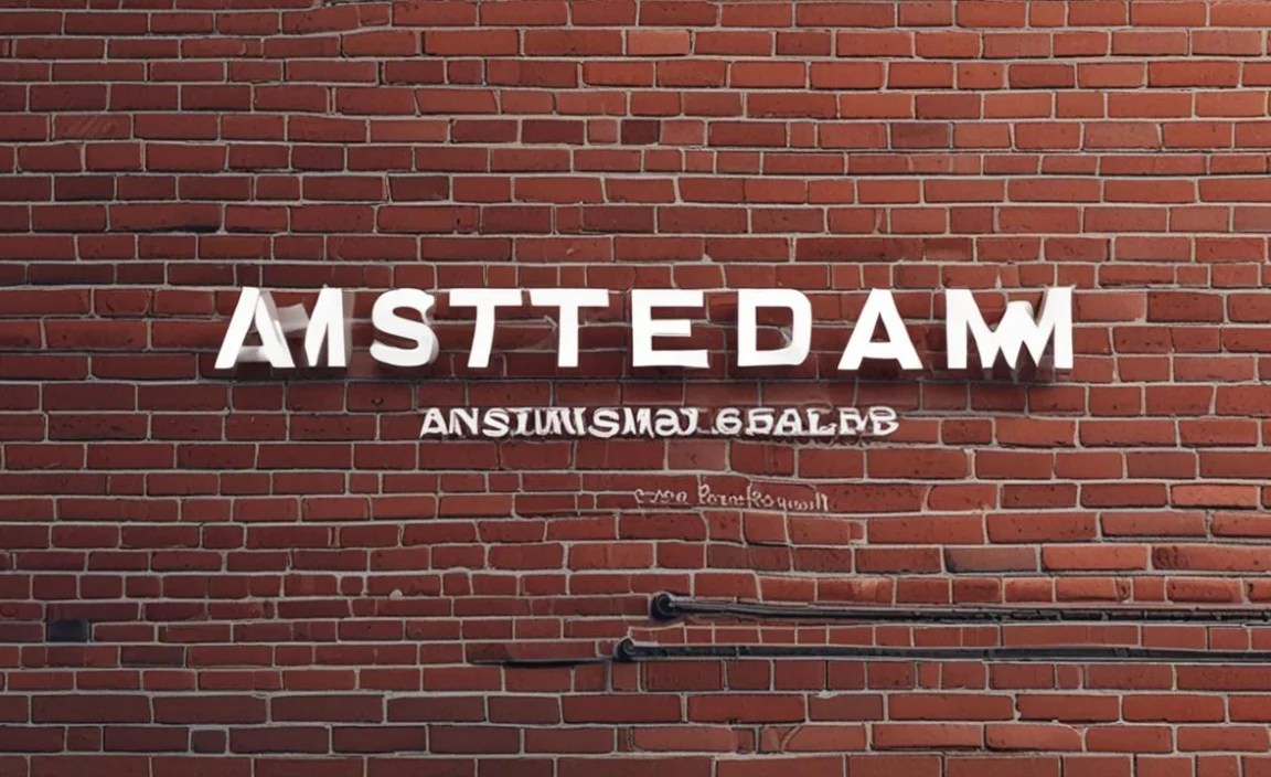 Amsterdam Signature Font Info Table: