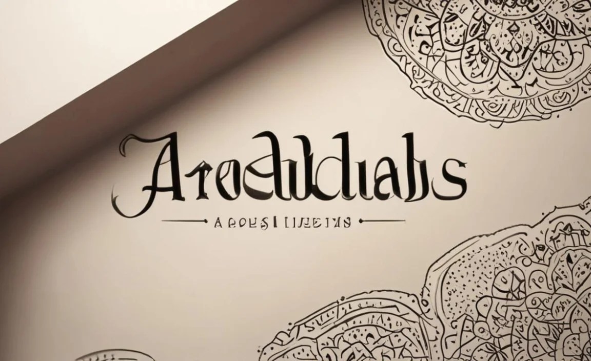 Andalus Font Character Map: