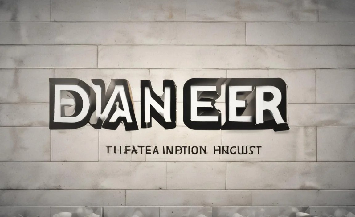 Another Danger Font Character Map: