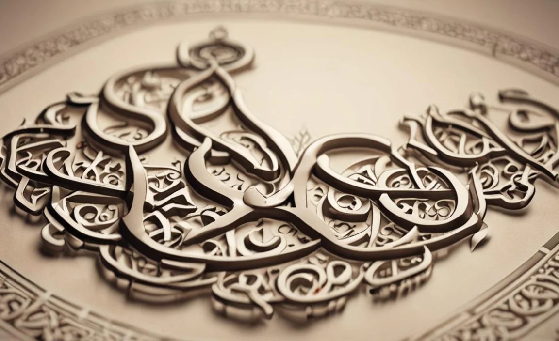 Arabic Bismillah Font Character Map: