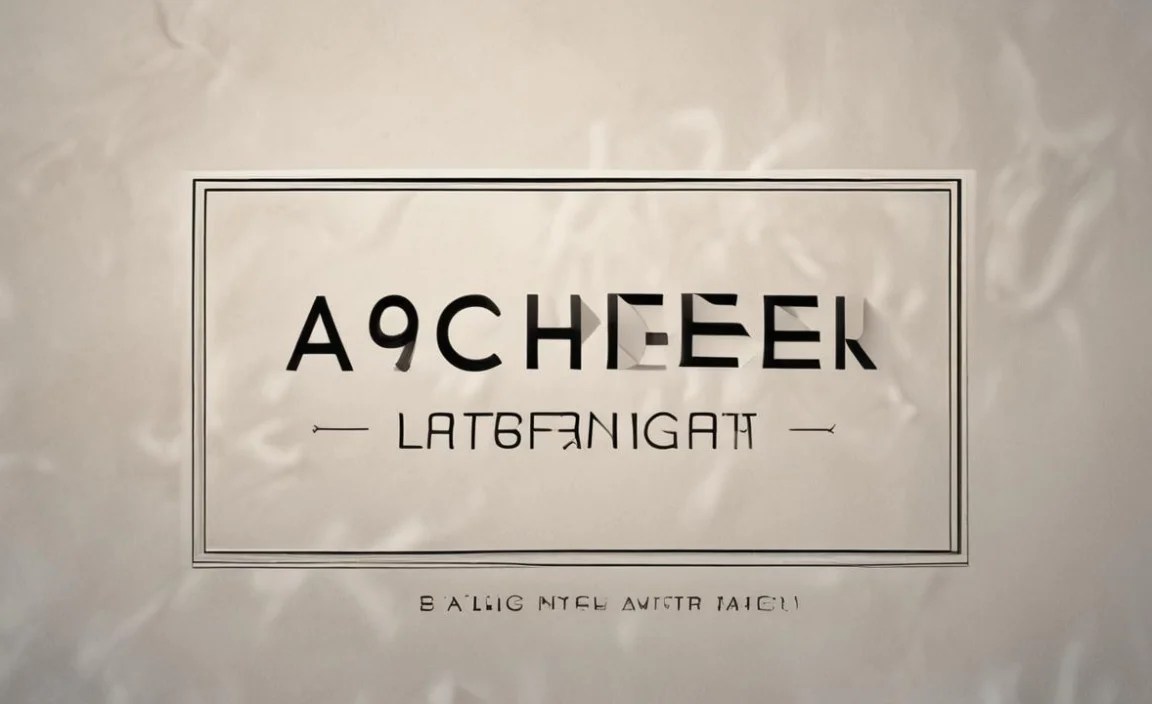 Archer Font Character Map: