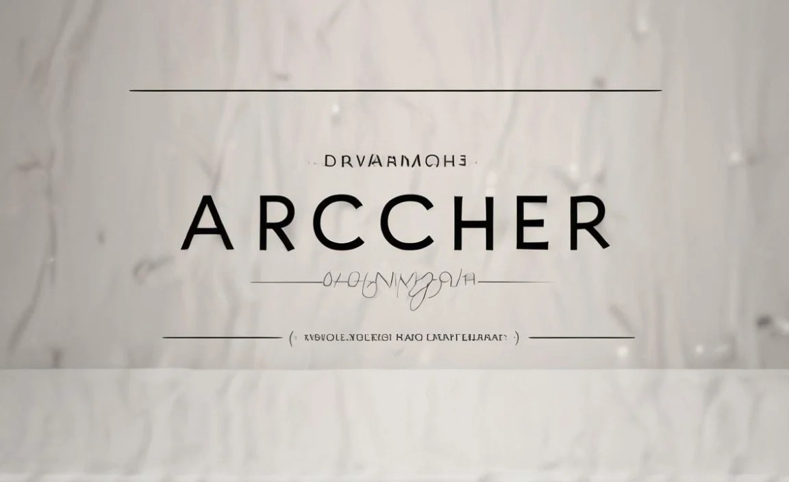 Archer Font Found In Use