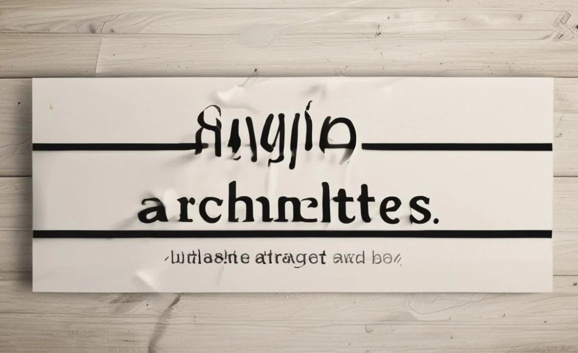 Architects Daughter Font Info Table: