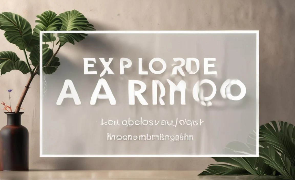 Arimo Font Character Map: