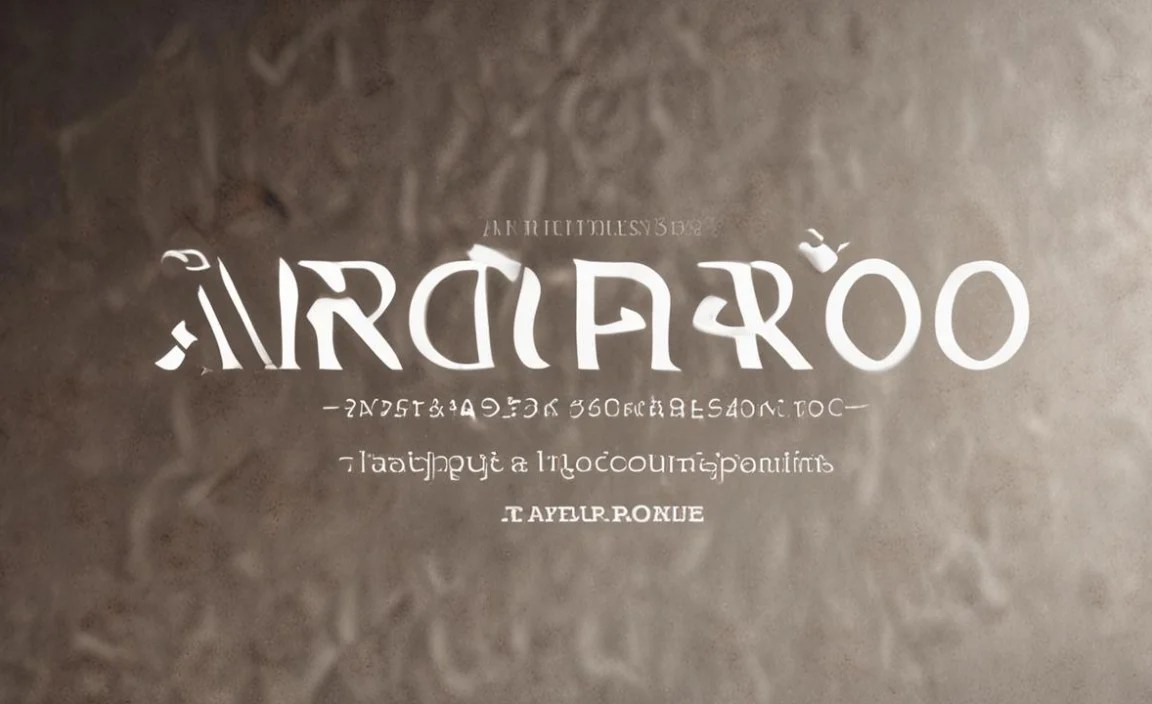 Arno Pro Font Character Map:
