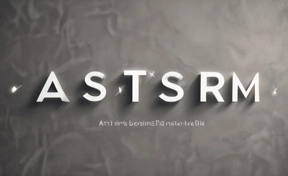 Asterism Font Alternatives