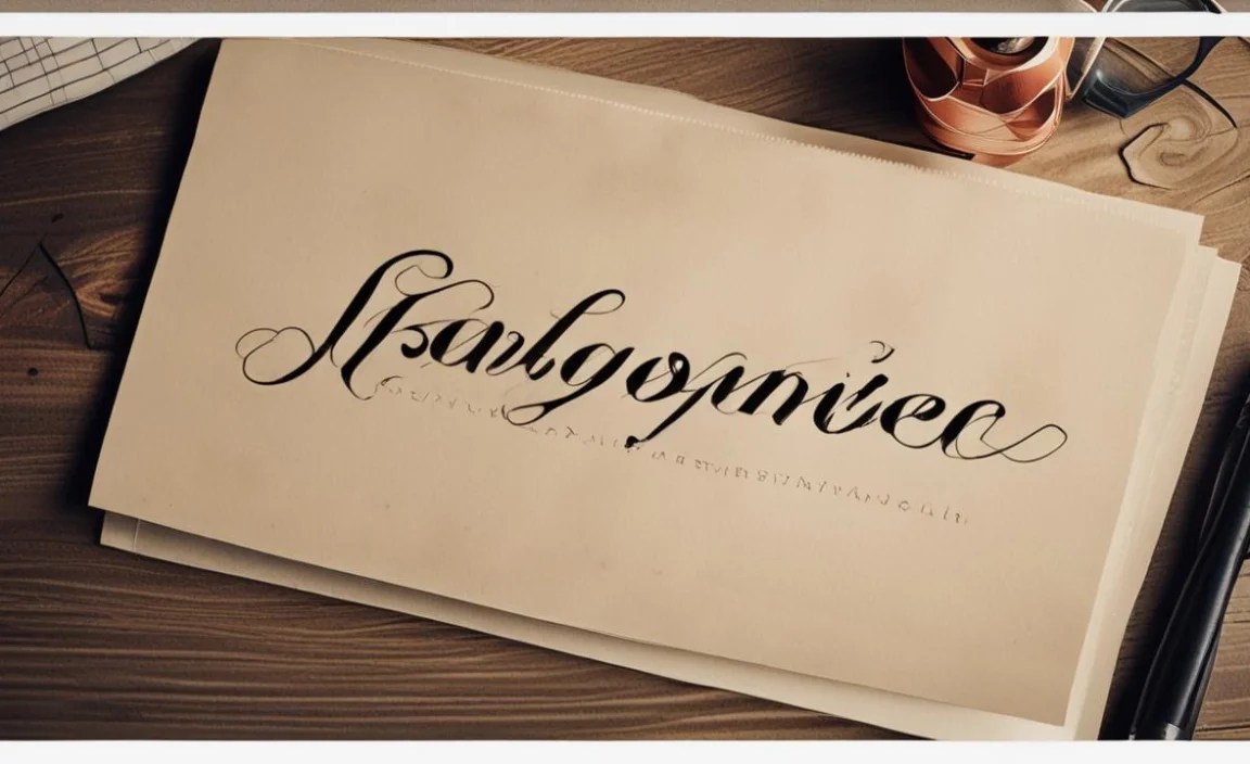 Autograph Font Info Table: