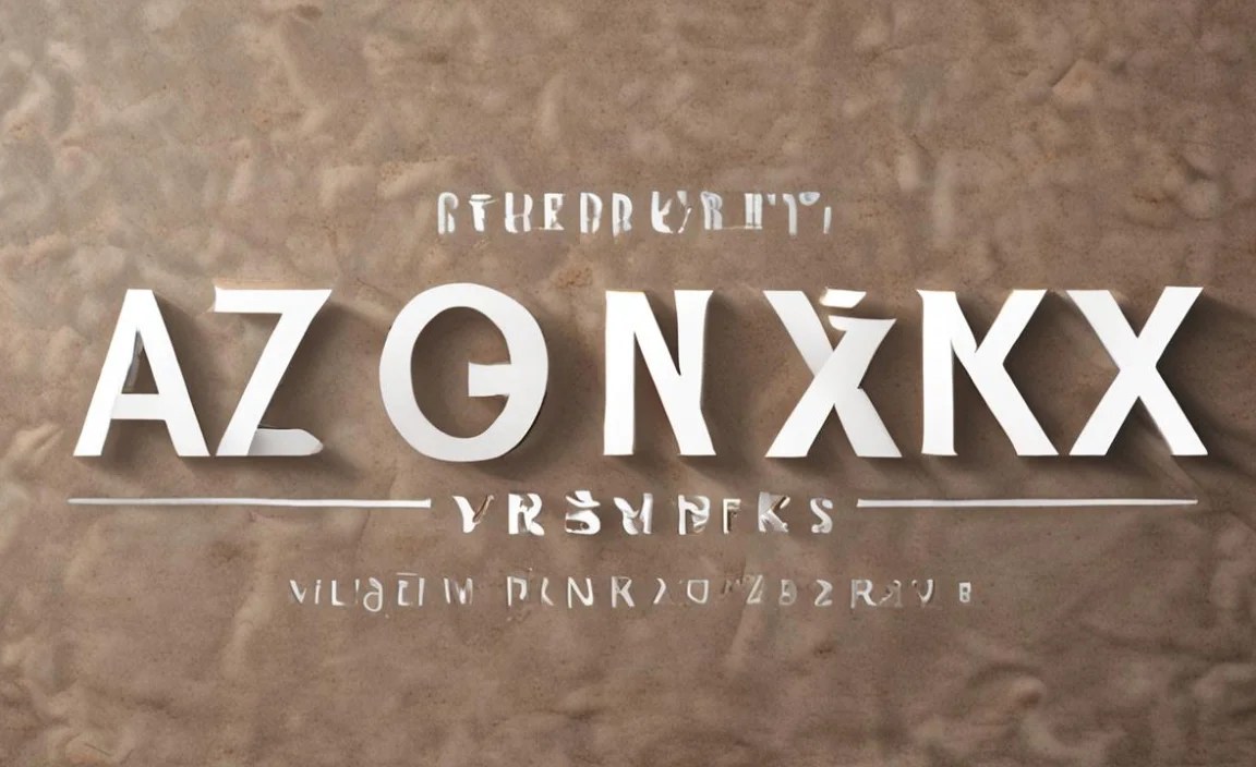 Azonix Font Info Table: