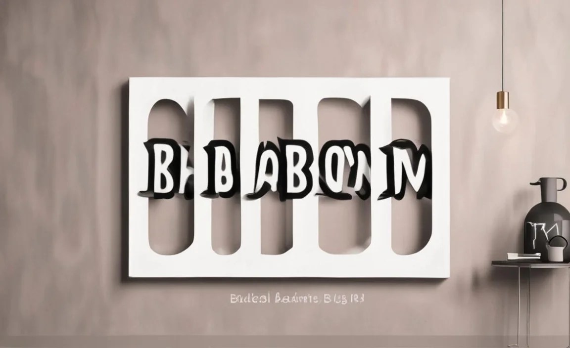 Badaboom BB Font Info Table: