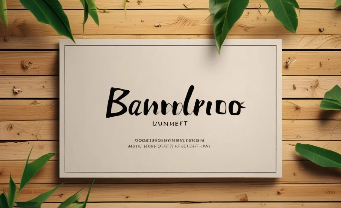 Bamboo Font Character Map:
