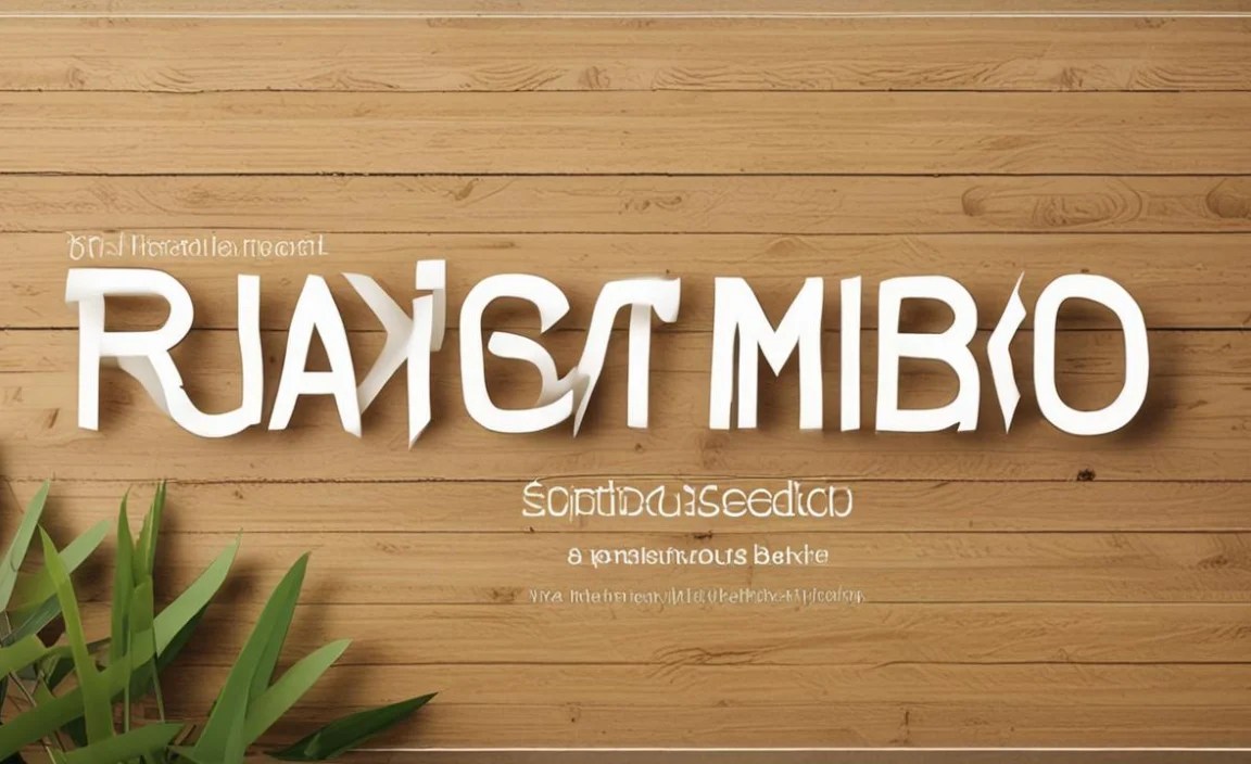 Bamboo Font Info Table: