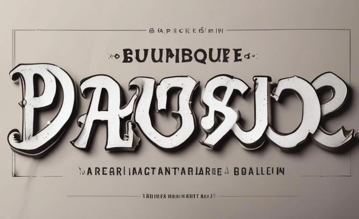 Barbecue Font Character Map:
