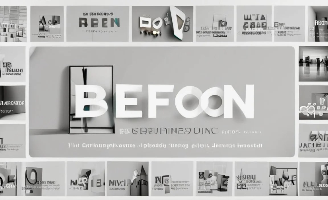 Beon Display Font Character Map: