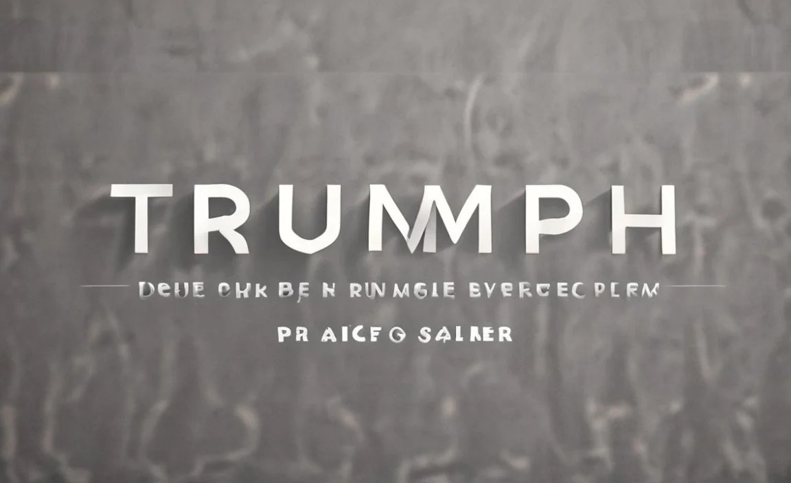 Best Uses For Triumph Font