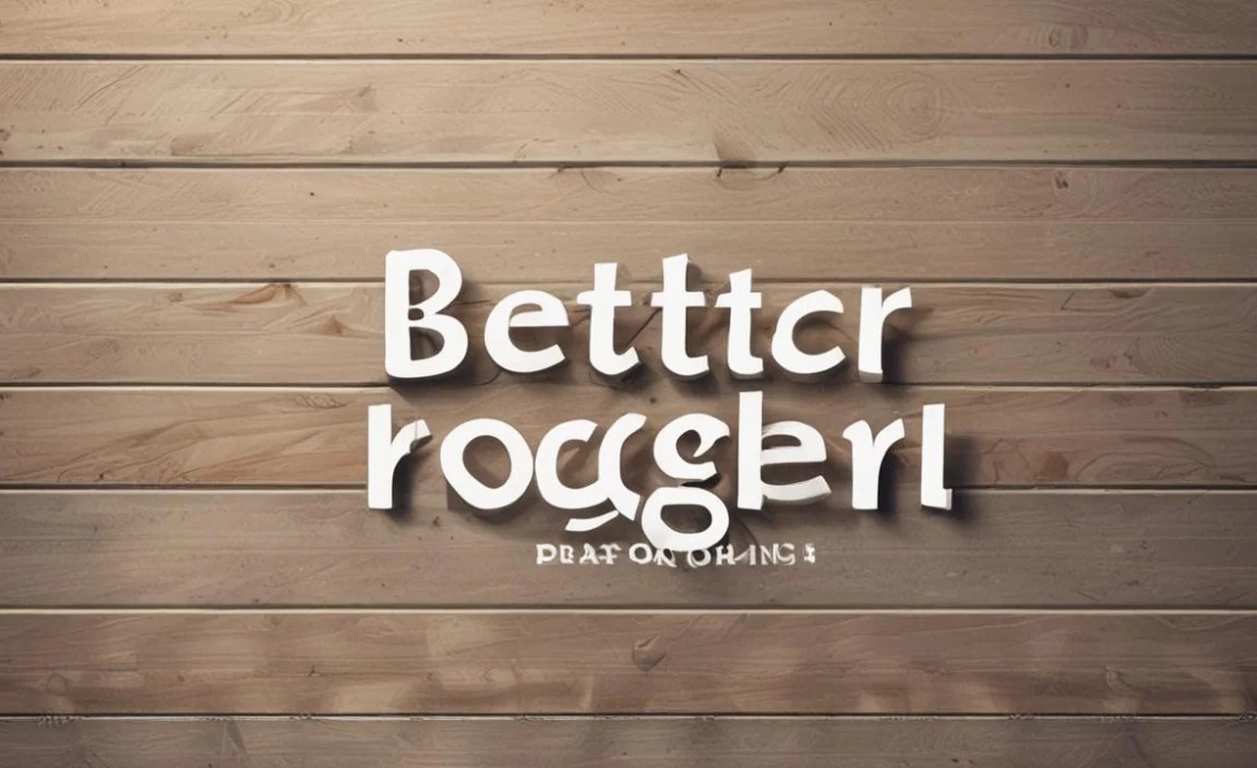 Better Together Font Info Table: