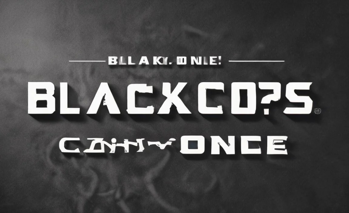 Black Ops One Font Info Table: