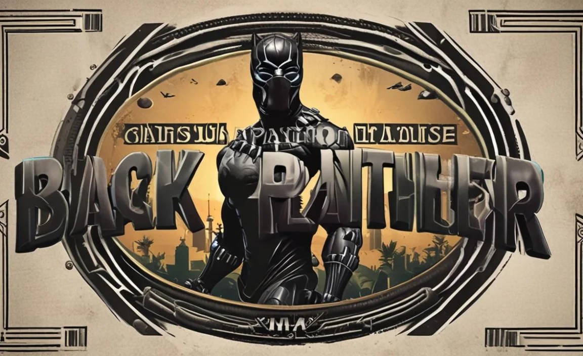 Black Panther Font Character Map: