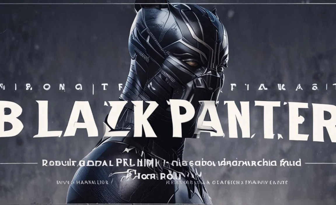 Black Panther Font Info Table: