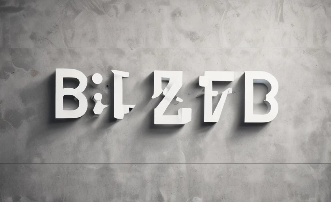 Blitz Font Character Map: