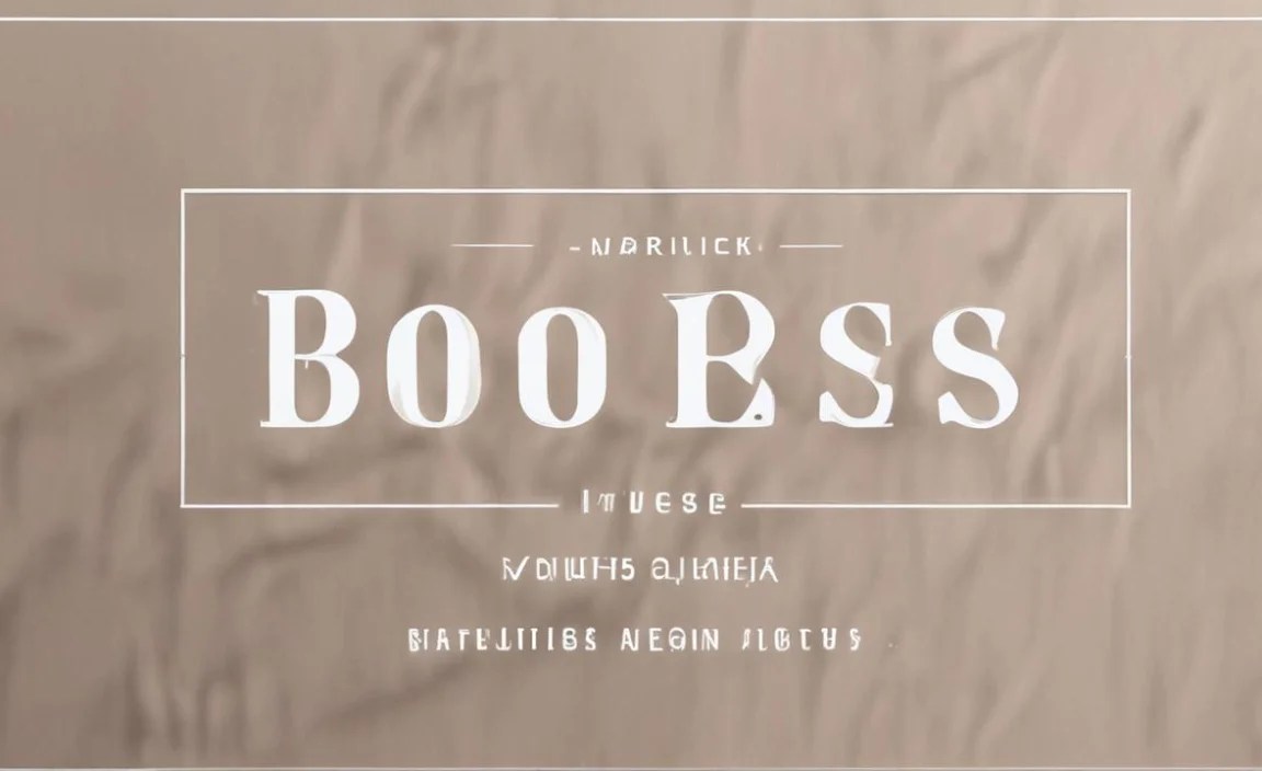 Bojes Font Info Table: