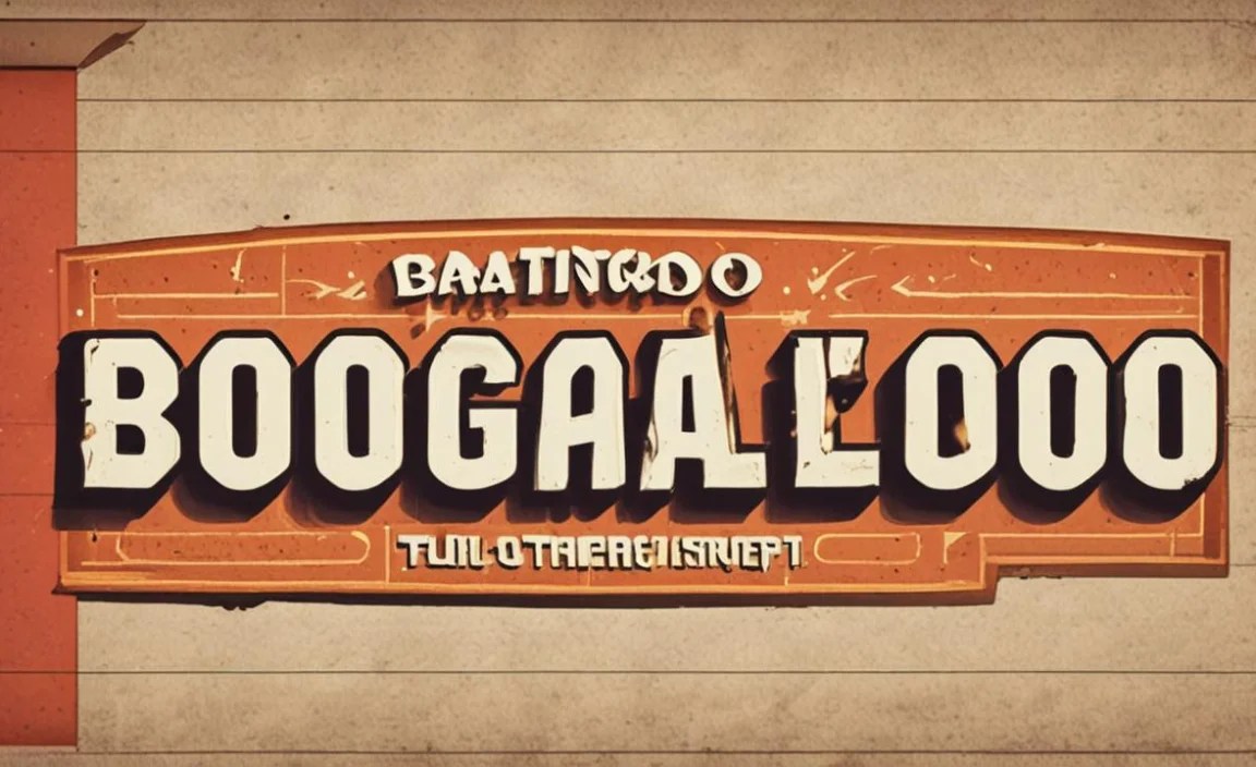 Boogaloo Font Character Map: