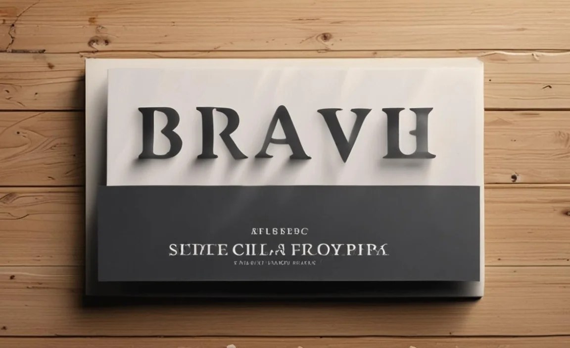 Brave Font Character Map: