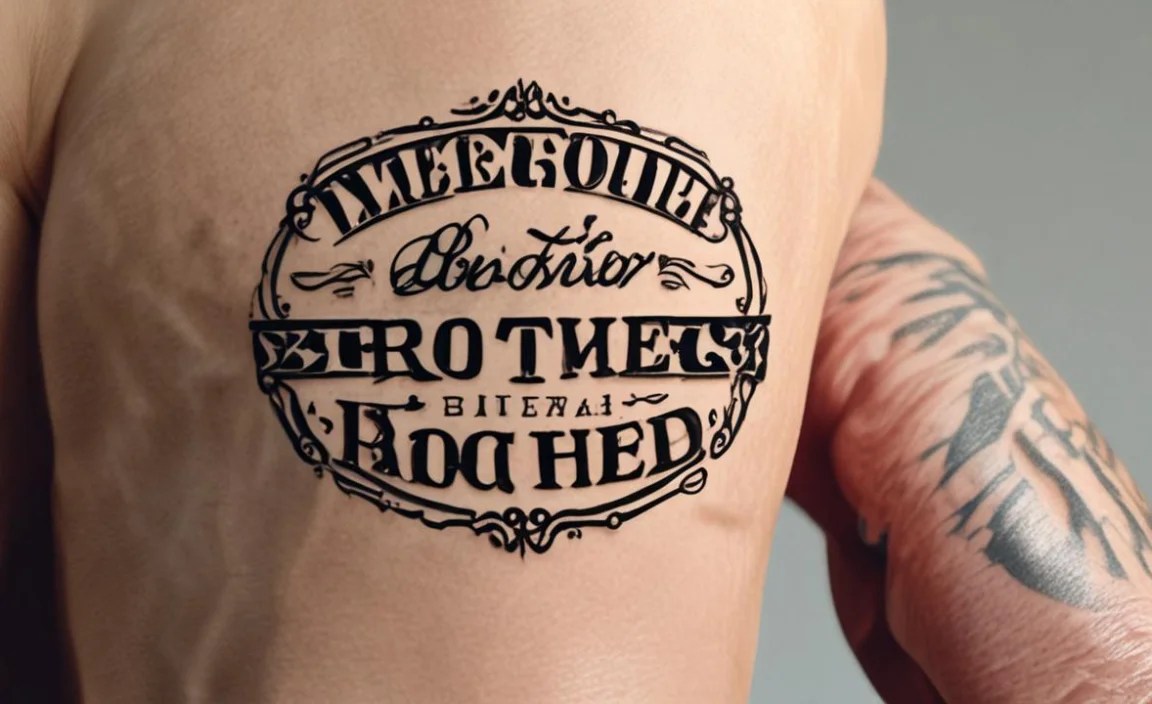 Brother Tattoo Font Info Table: