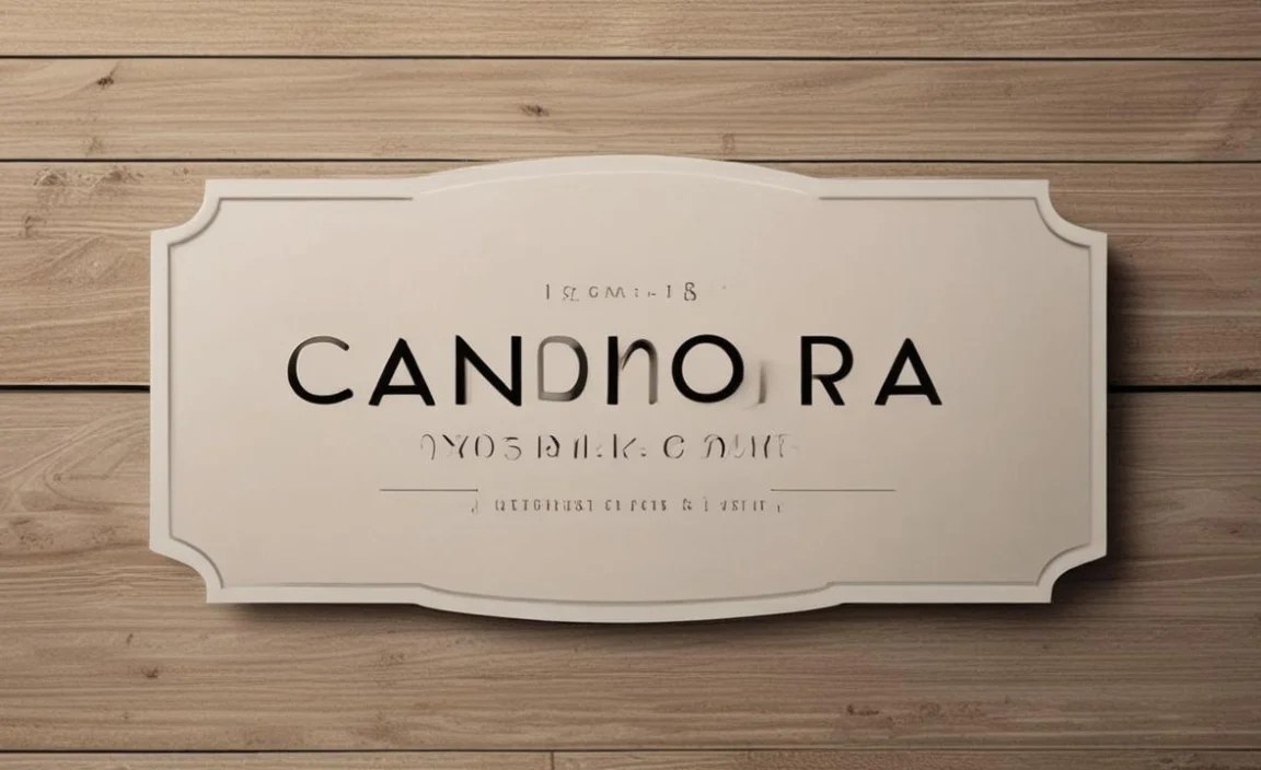 Candara Font Character Map: