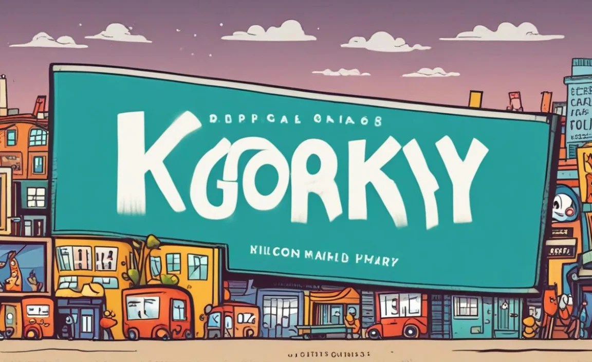 Cartoonist Kooky Font Character Map: