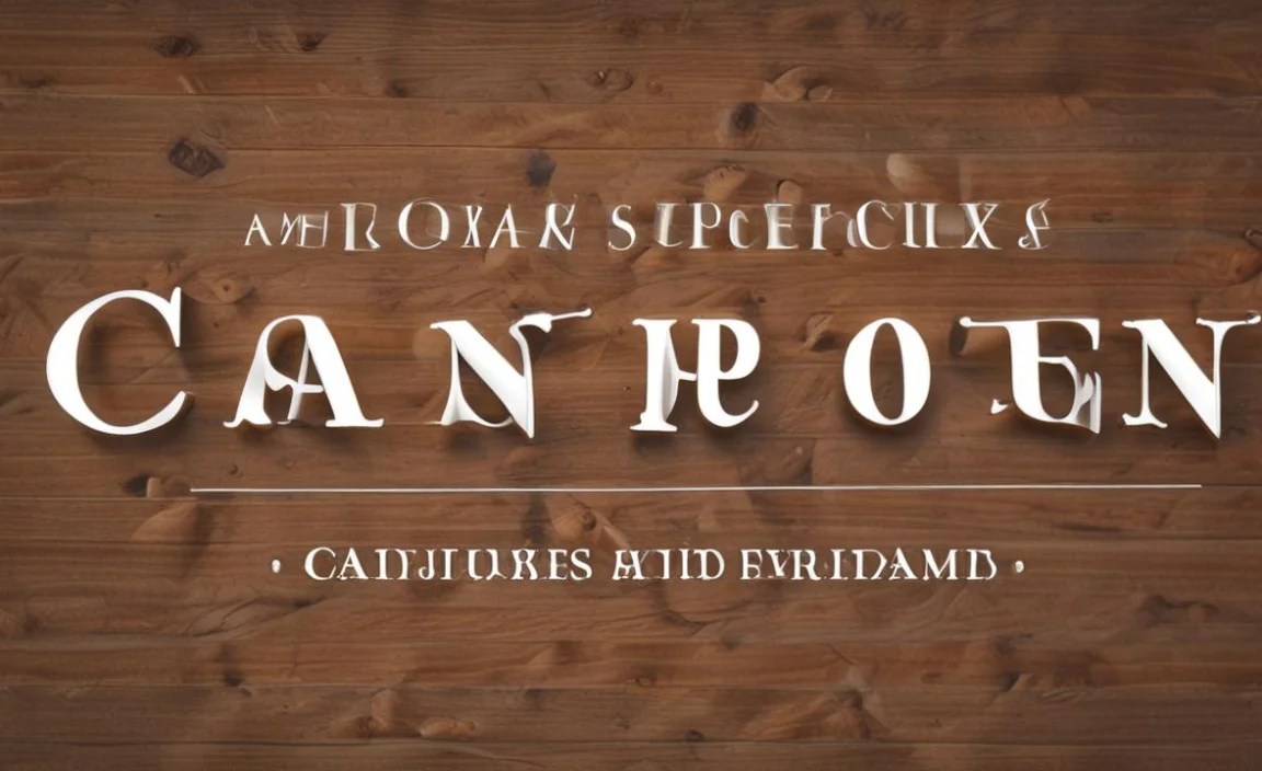 Caslon Graphique Font Character Map: