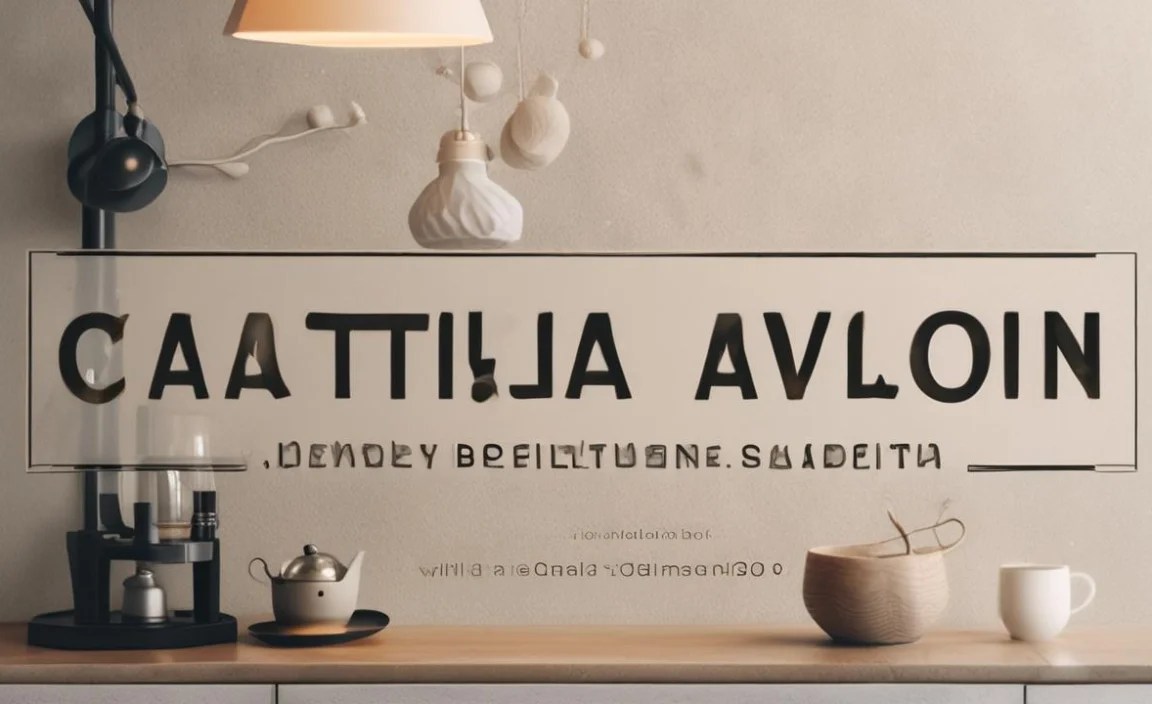 Catalina Avalon Font Info Table:
