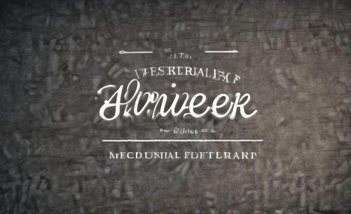 Chalk Font Character Map: