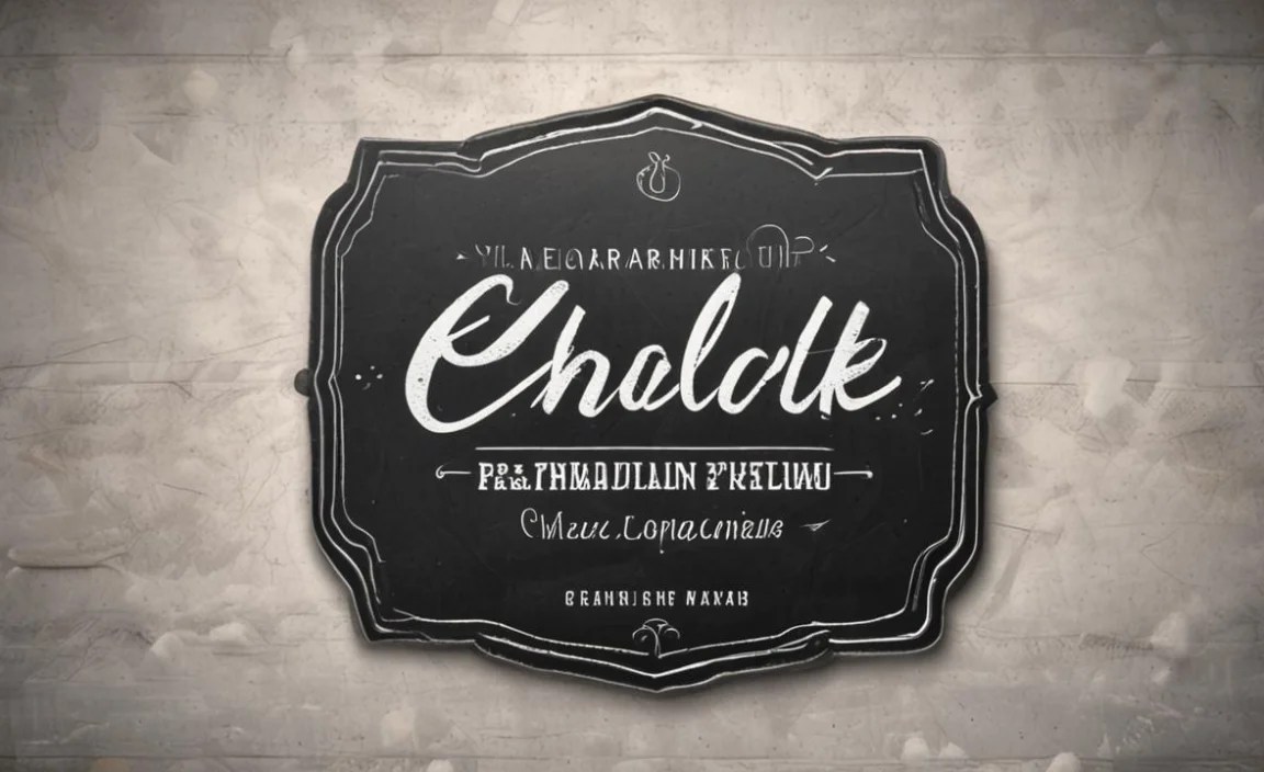 Chalk Font Found In Use