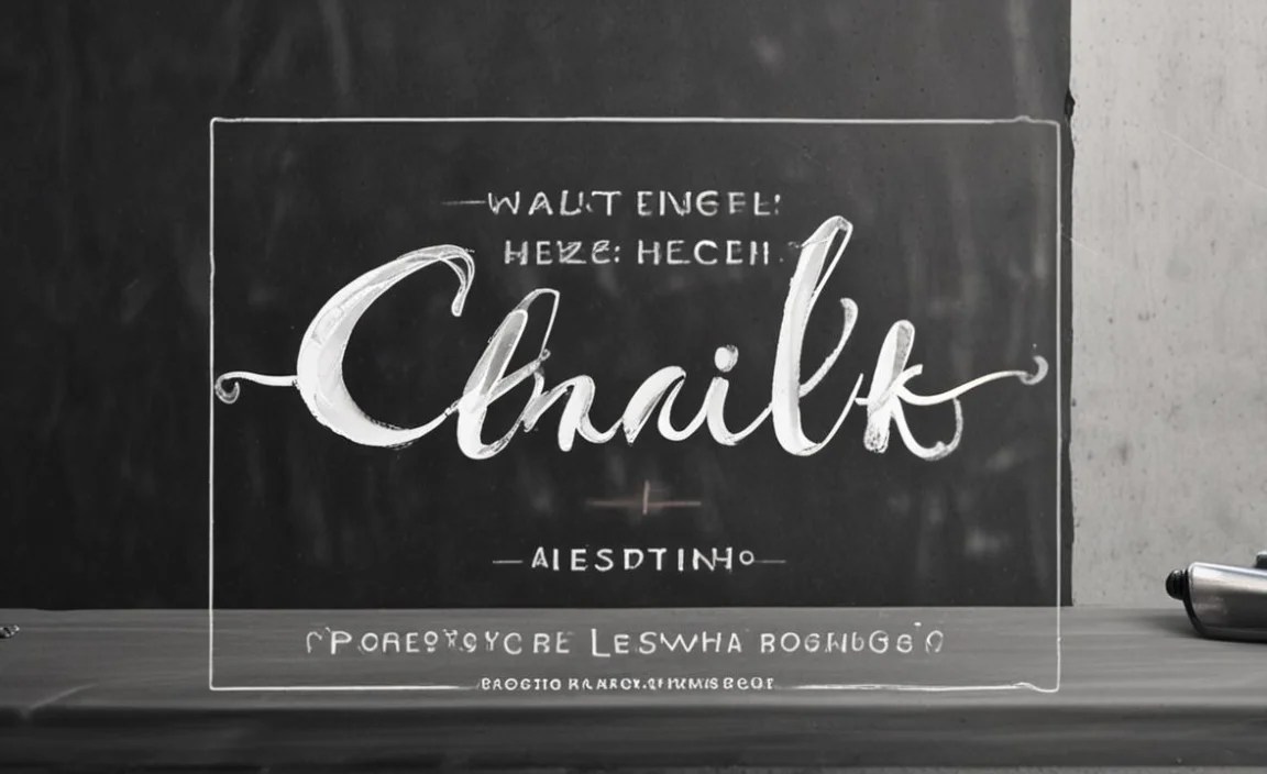 Chalk Font Info Table: