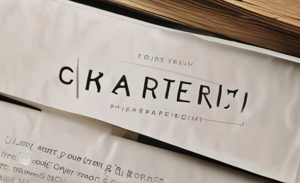 Charter Font Character Map: