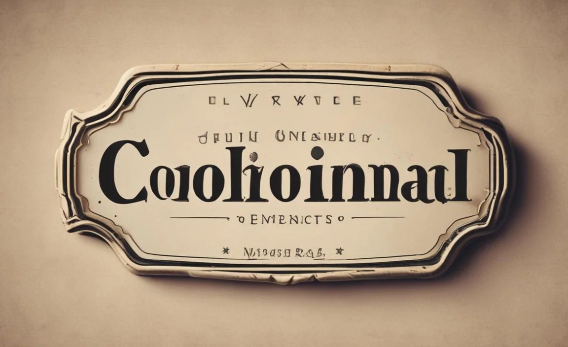 Colonial Font Info Table: