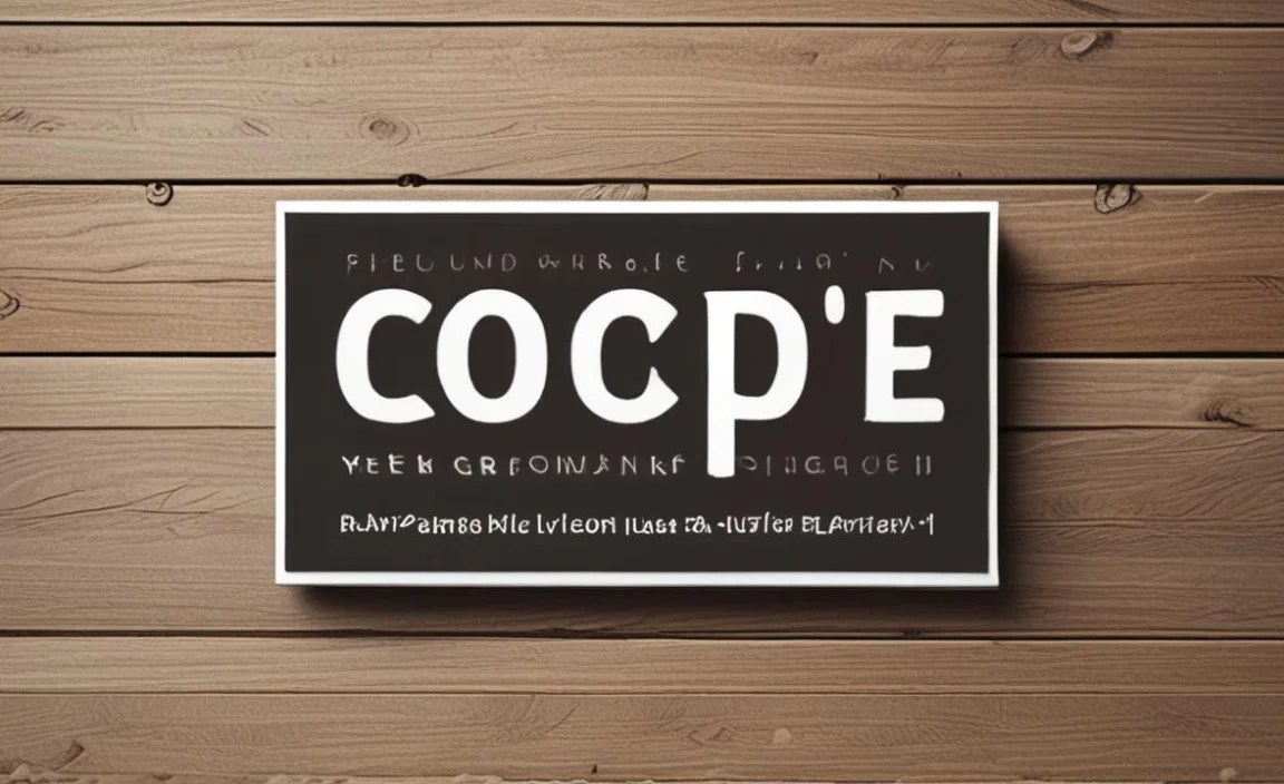 Cooper Font Character Map: