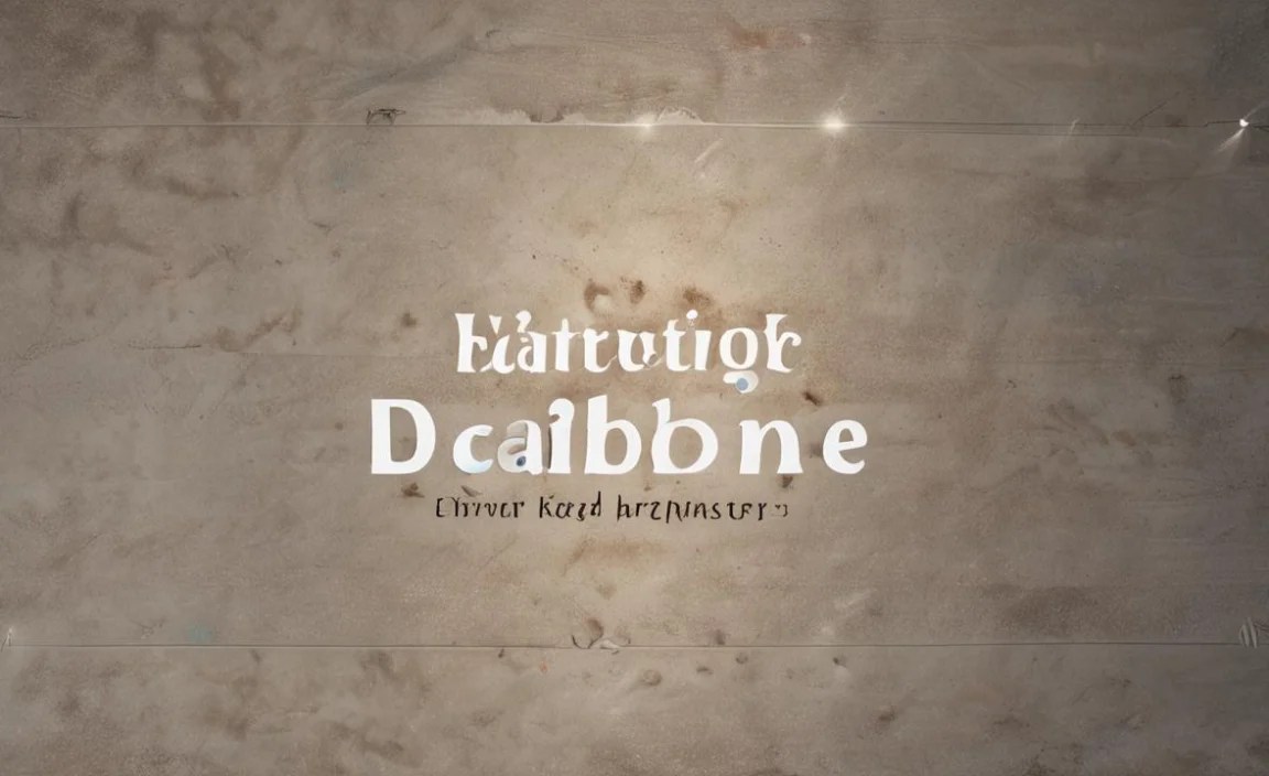 Darloune Font Character Map: