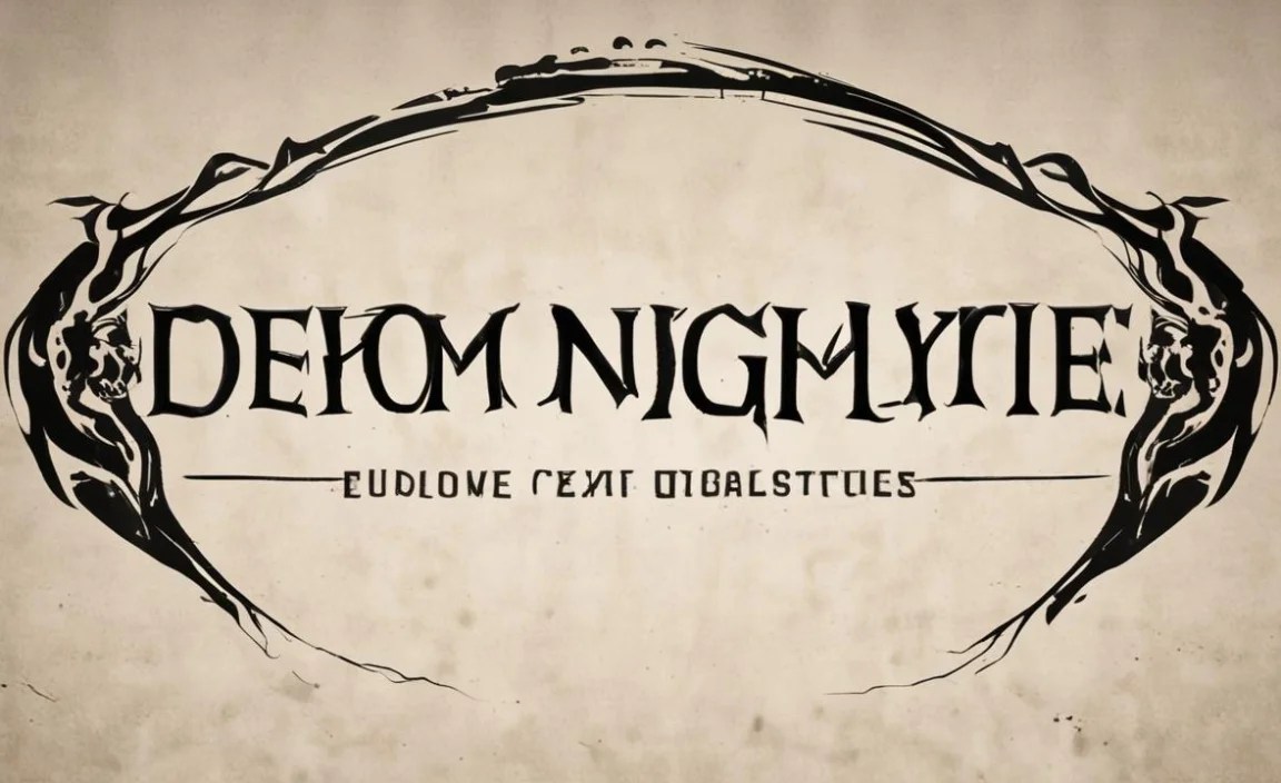 Demon Slayer Font Info Table: