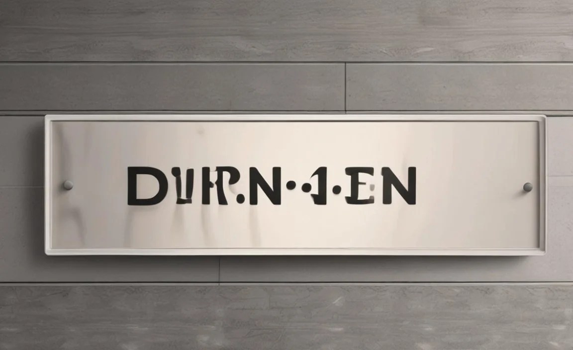 DIN Font Character Map: