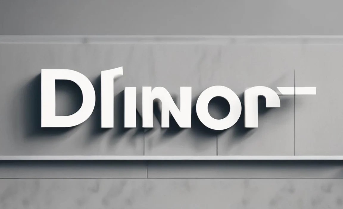 Dinot Font Character Map: