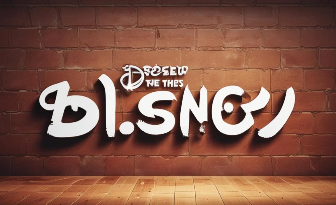 Disney Font Info Table: