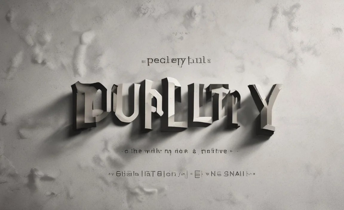 Duality Font Info Table: