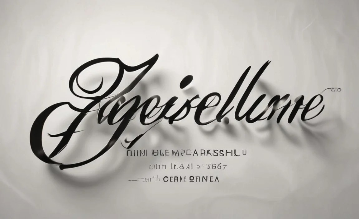 Fingerline Font Character Map: