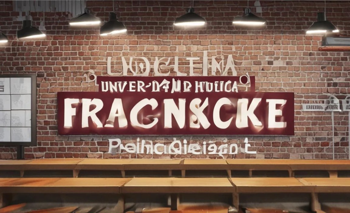 Franchise Font Character Map: