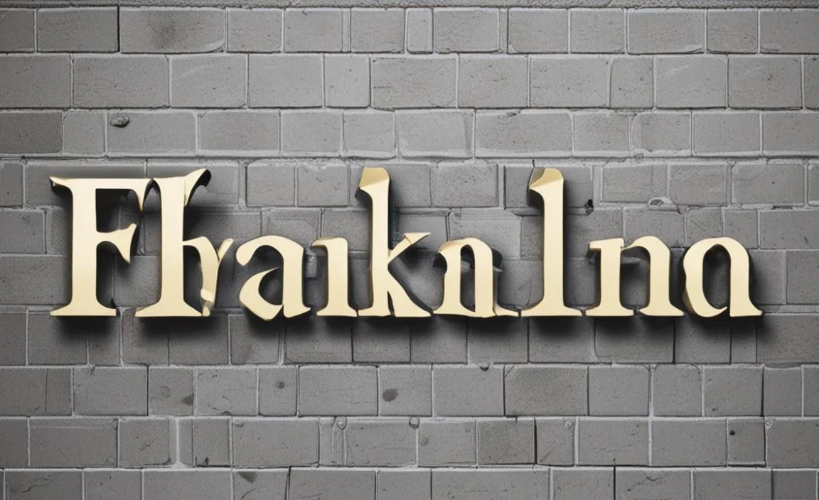 Franklin Gothic Font Found In Use
